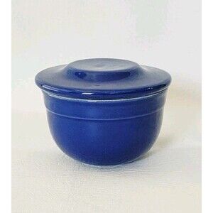 Emile Henry Butter Keeper Pot 86.10 Colbat Blue Made In French